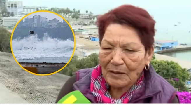 Abuela lleva a su nieto al malecón de – El reportero andino
