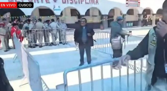 Periodistas son encerrados entre rejas durante actividad oficial de ministros en Cusco