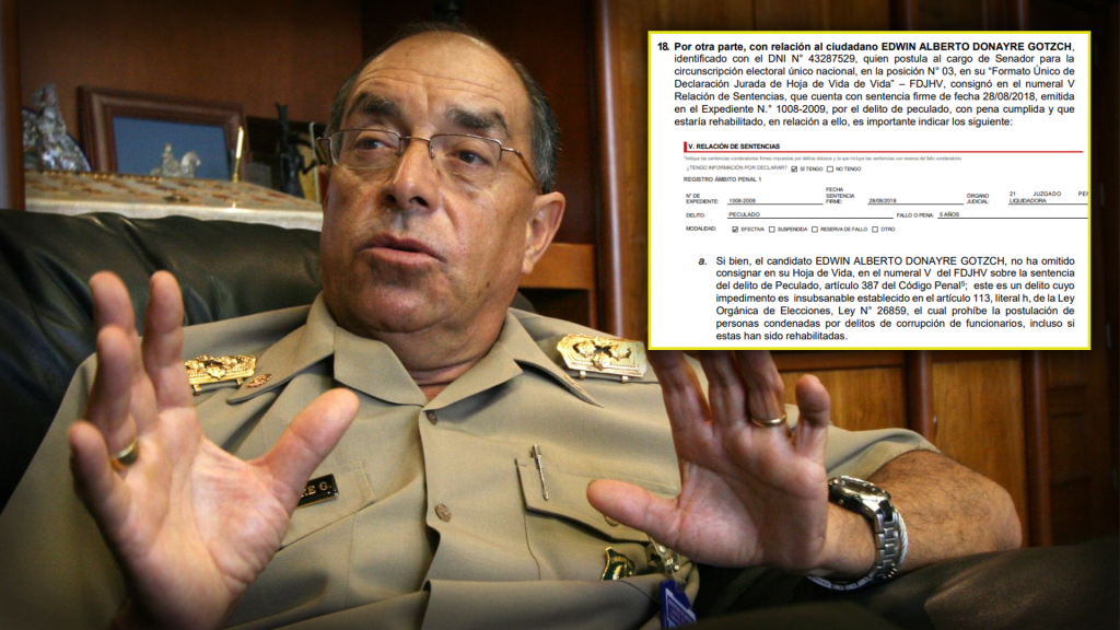 JEE declara improcedente candidatura de Edwin Donayre por caso “Gasolinazo”: quedaría fuera del Senado