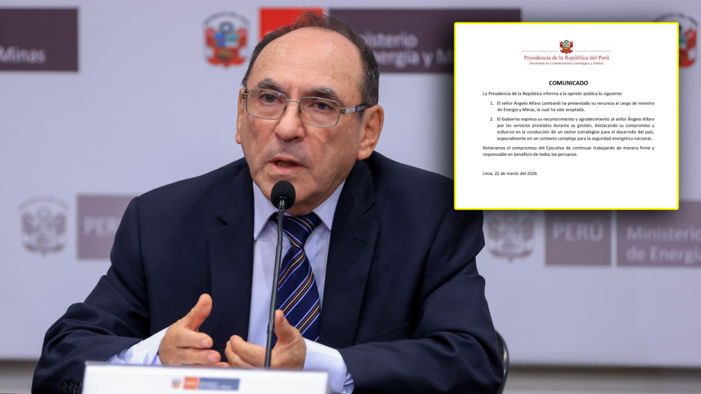 Angelo Alfaro, denunciado por abuso sexual,renunció al cargo de ministro de Energia y Minas